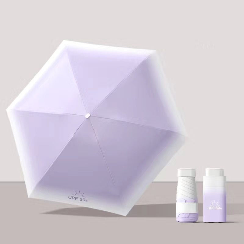 Mini Travel Size Rain Sun Umbrella