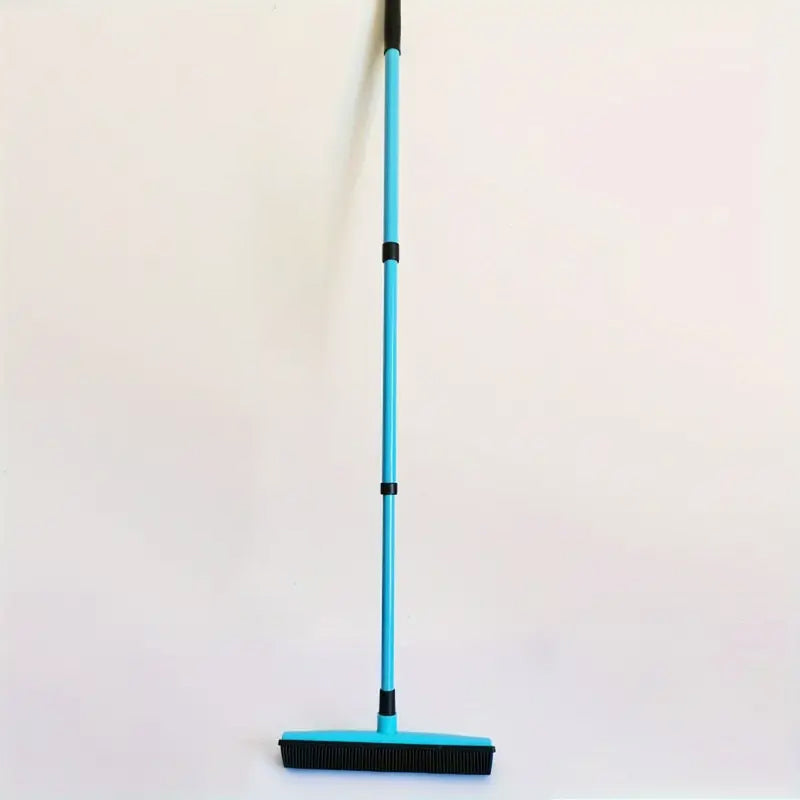 Three-section telescopic pole carpet delinting broom