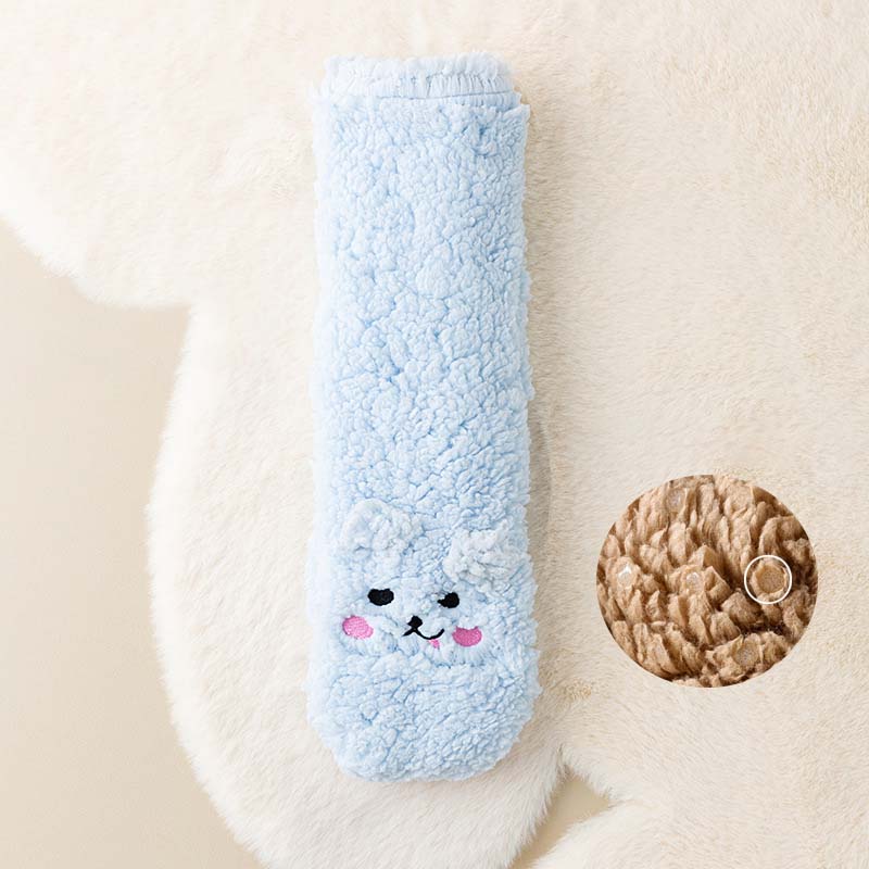 Little Bear Ultra-thick Cozy Slipper Home Socks