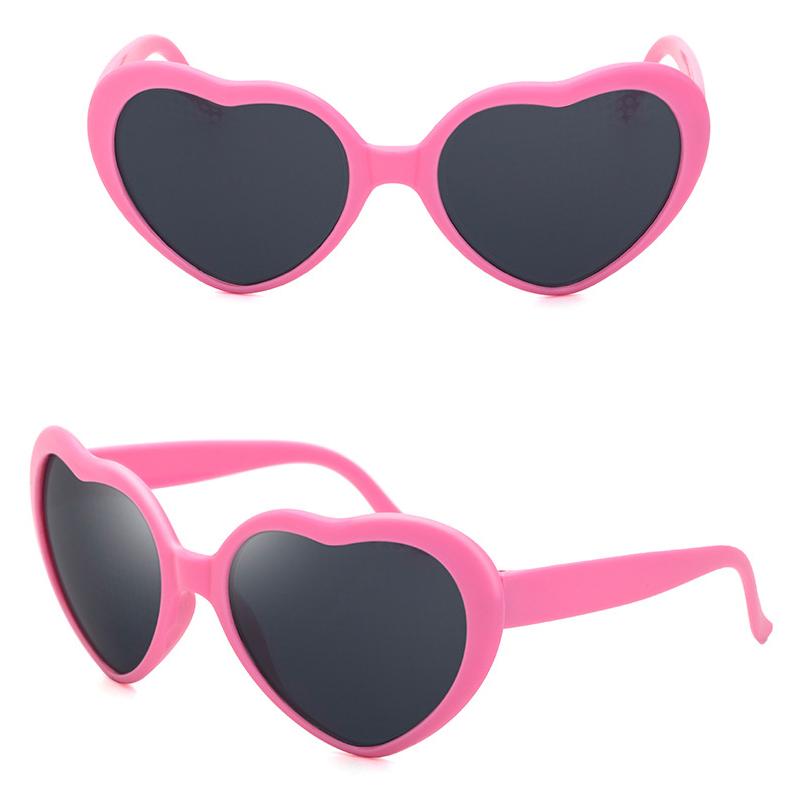 Large Oversized Womens Heart Shaped Sunglasses