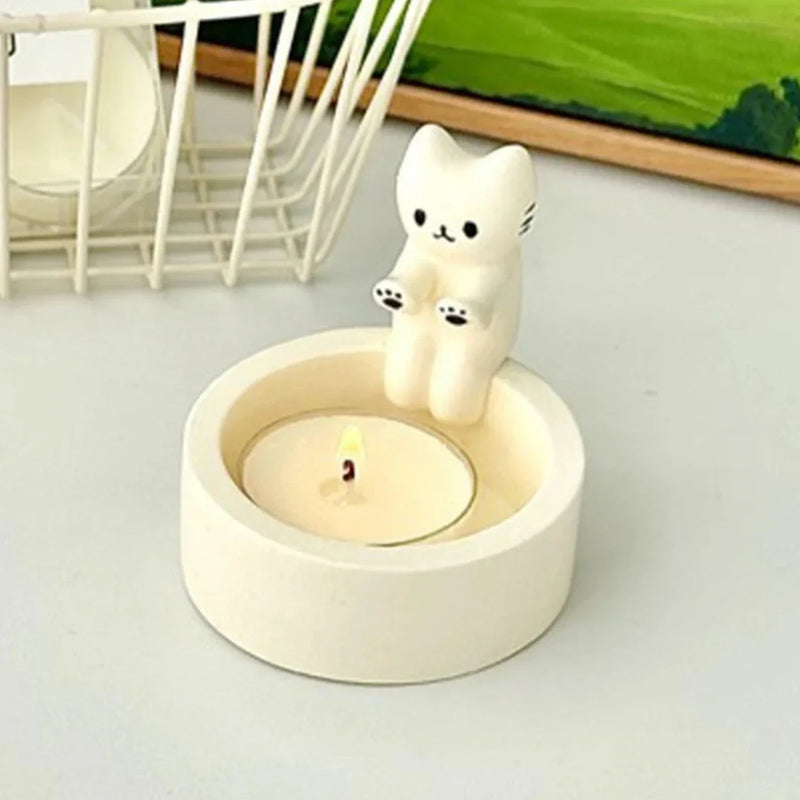 Cute Cat Candle Holder