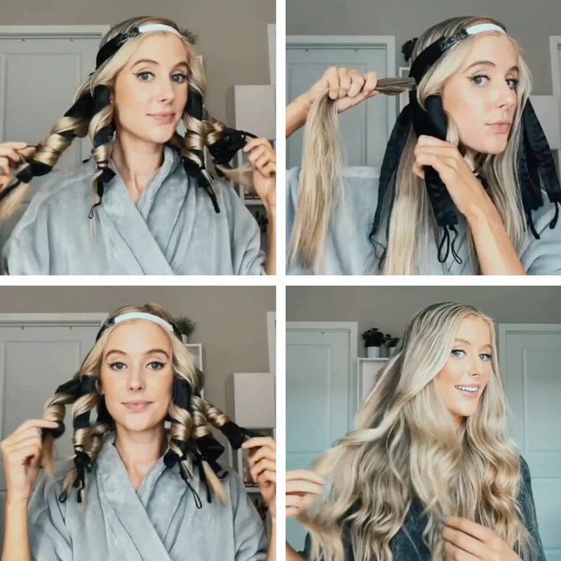 Sleeping Headband Heatless Curling Iron