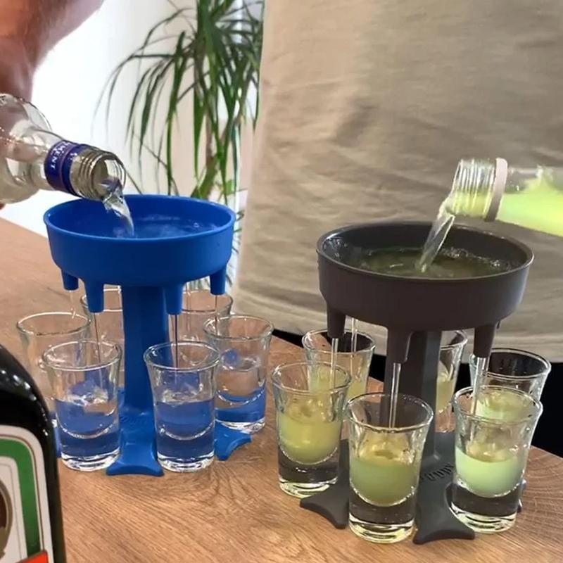 6 Shot Glass Dispenser and Holder